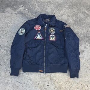 Top Gun Force CW45 Jacket Size XL Navy Blue